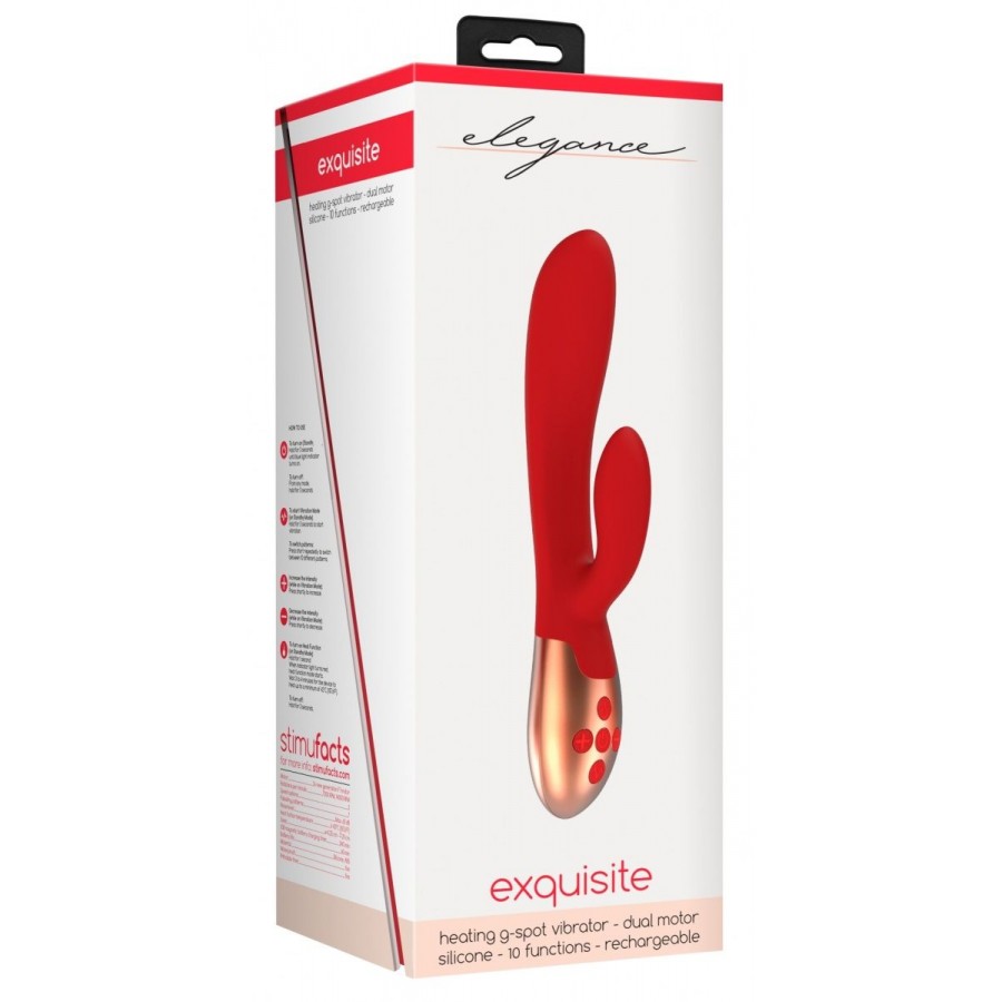 Rabbit-вибратор с нагревом Shots Media Exquisite