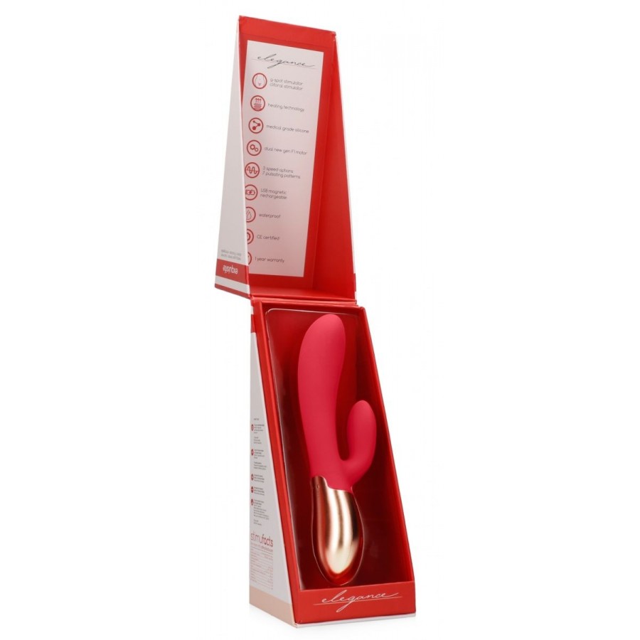 Rabbit-вибратор с нагревом Shots Media Exquisite