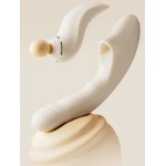 Уникальный пульсатор с вакуумной стимуляцией, вибрацией, нагревом и приложением Svakom Fatima Beige