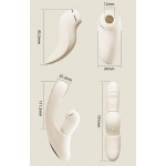 Уникальный пульсатор с вакуумной стимуляцией, вибрацией, нагревом и приложением Svakom Fatima Beige