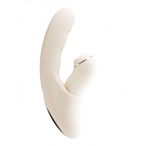 Уникальный пульсатор с вакуумной стимуляцией, вибрацией, нагревом и приложением Svakom Fatima Beige