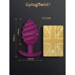 Анальная пробка Gvibe Gplug Twist 2, 10.5 х 3.9 см