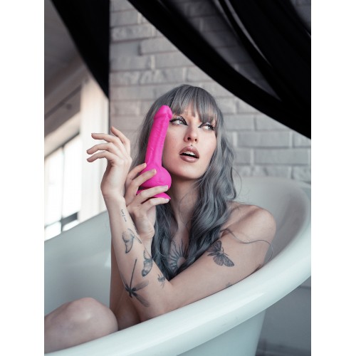 Мощный реалистичный вибратор Gvibe Greal Mini Pink, 18 х 3,2 см