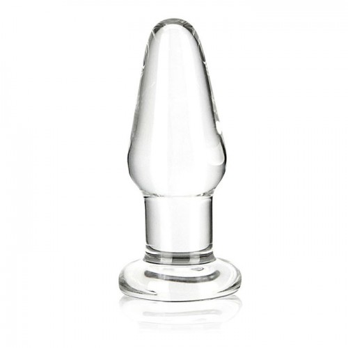 Стеклянная анальная пробка Glas Butt Plug 9 х 3 см