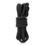 Хлопковая веревка для связывания Lux Fetish 3 м Черная