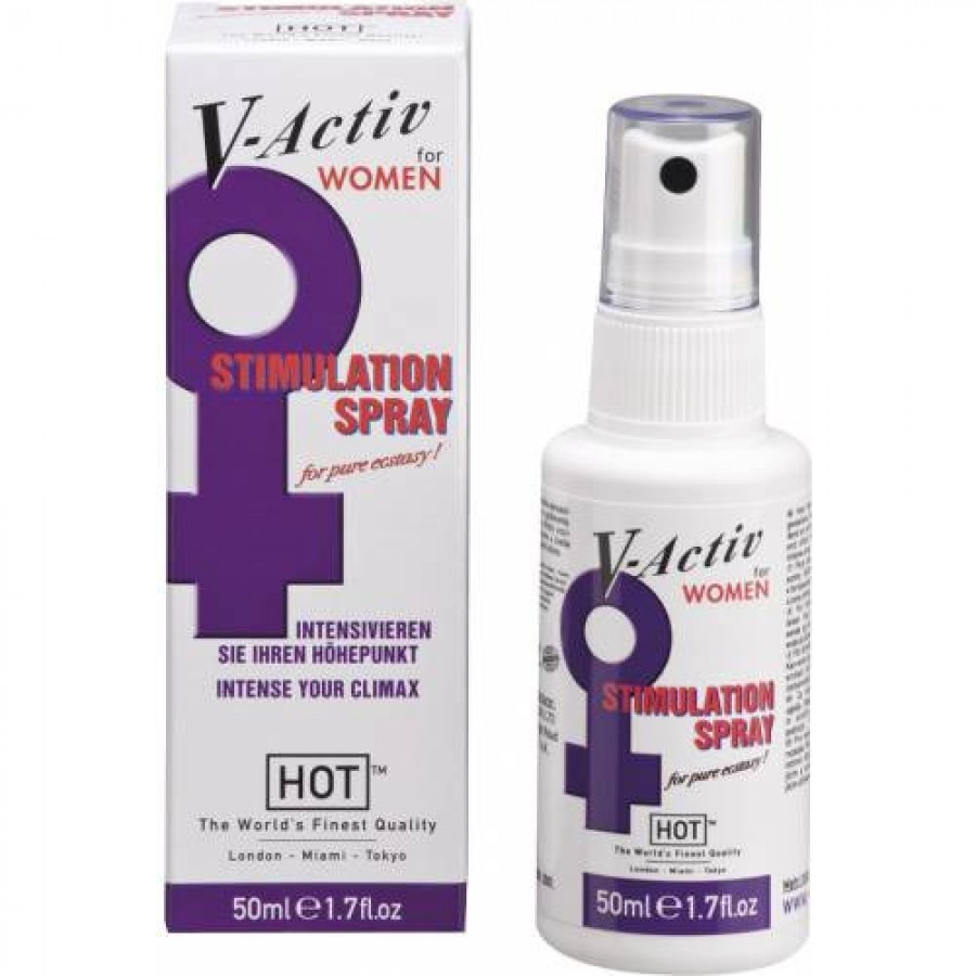 Стимулирующий спрей для женщин HOT V-Activ, 50 мл