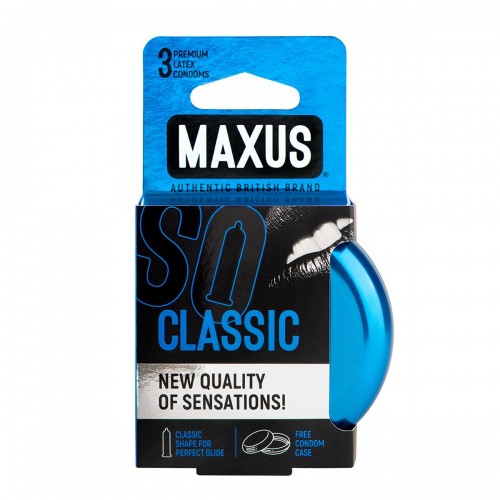 Презервативы в железном кейсе классические MAXUS Classic №3