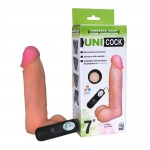 НАСАДКА ДЛЯ СТРАПОНА UNI COCK 7 С ВИБРАЦИЕЙ 190 х 44 мм