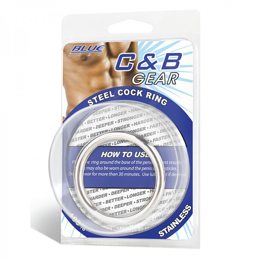 Стальное эрекционное кольцо 4,8 см STEEL COCK RING BLM4003
