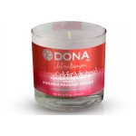 Массажная свеча DONA Strawberry Souffle с ароматом клубничного суфле - 135 гр.