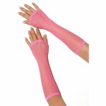 Длинные перчатки-сетка Electric lingerie фуксия