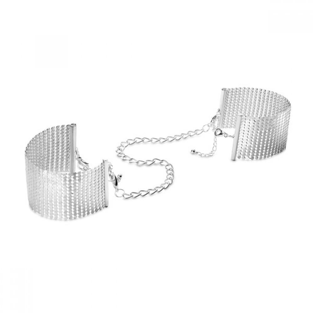 Bijoux Наручники из металлической сетки серебряные 200