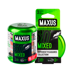 Презервативы Maxus набор Mixed №15 в железном кейсе