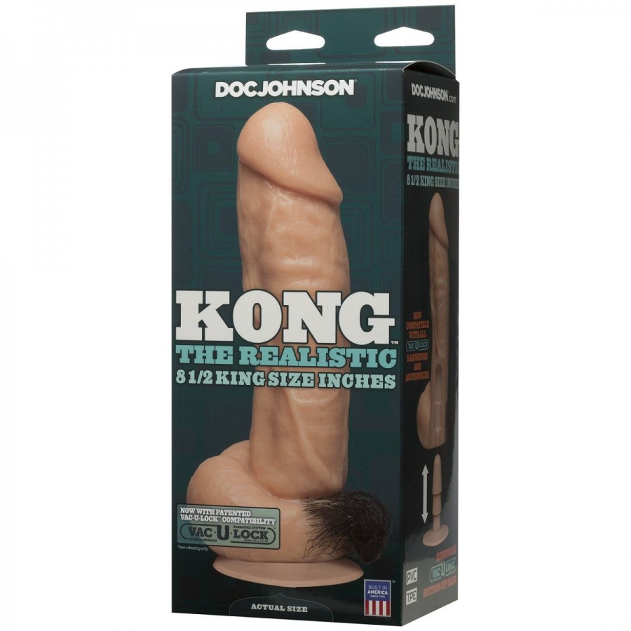 Фаллоимитатор Kong Realistic Cock with Removable Vac-U-Lock Suction Cup 0273-00-BX