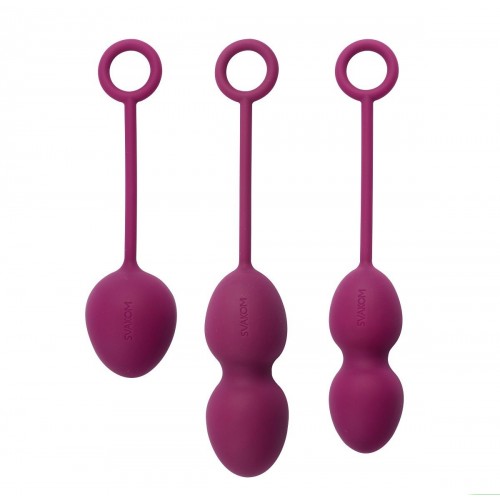 Набор фиолетовых вагинальных шариков Nova Ball Svakom со смещенным центром тяжести