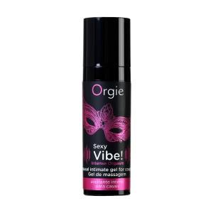 Гель для массажа ORGIE Sexy Vibe Intense Orgasm с покалывающим, разогревающим и охлаждающим эффектом 15 мл (жидкий вибратор)