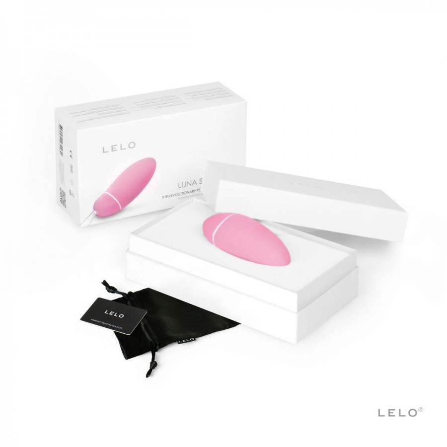 Розовый мини-вибратор с сенсорными датчиками LELO Luna Smart Bead Pink