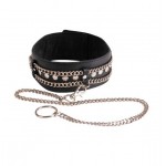 Ошейник с цепью и поводком Sitabella Black