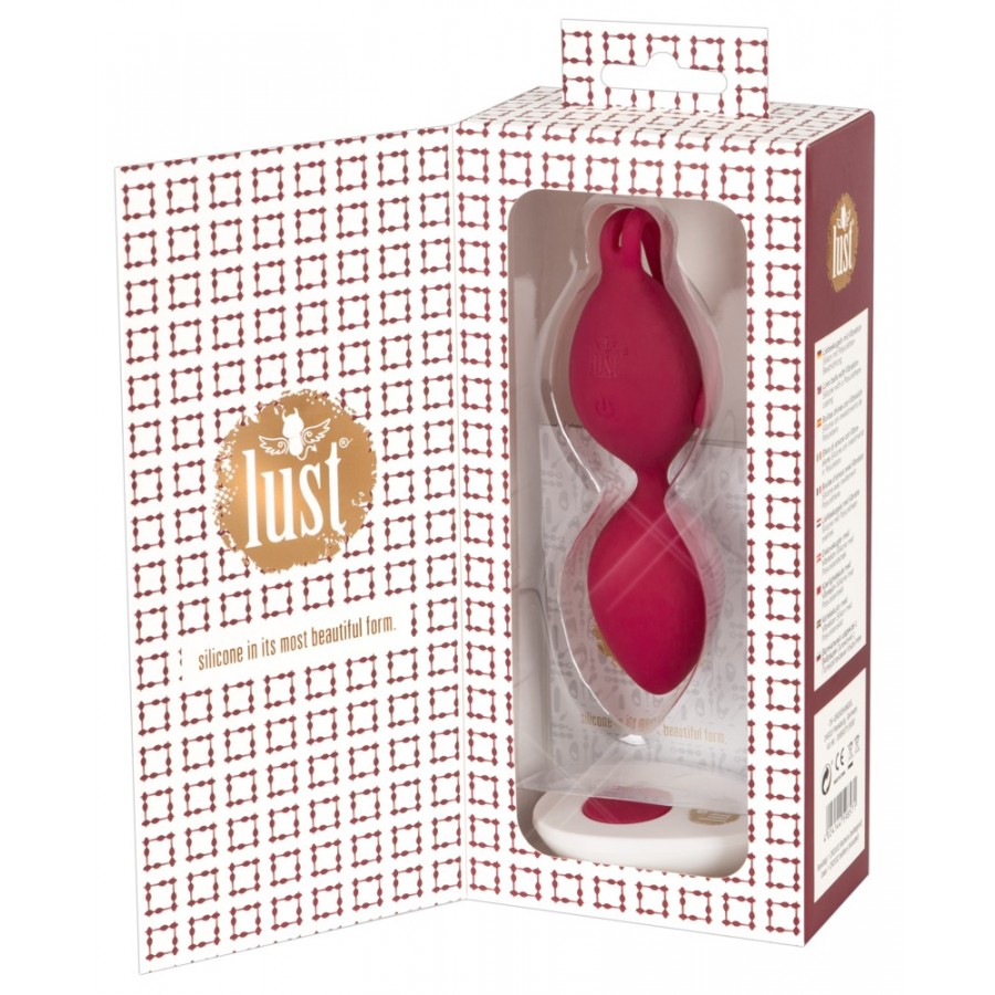 LUST Вагинальные шарики Love Balls малиновые 