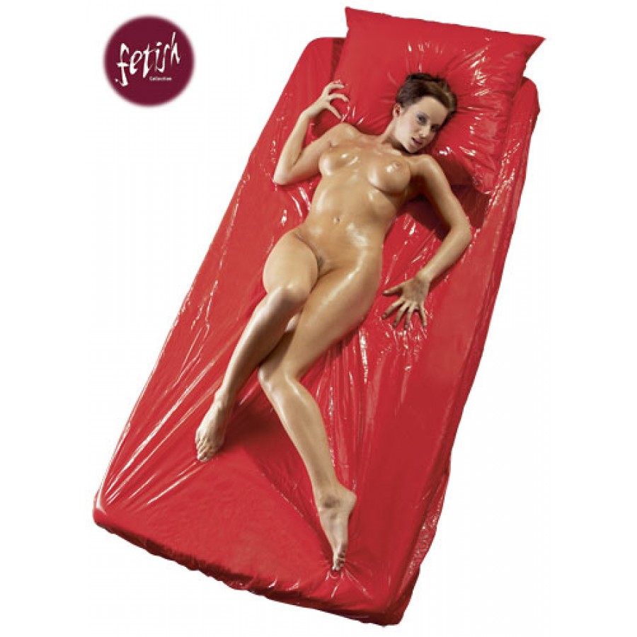 Простыня лаковая красная Fetish