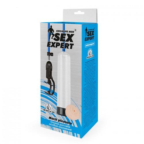 ВАКУУМНАЯ ПОМПА SEX EXPERT L 28 х 6,5 см SEM-55164