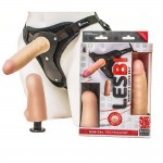Двойной страпон на трусиках Lovetoy Harness 19 х 3,8 см