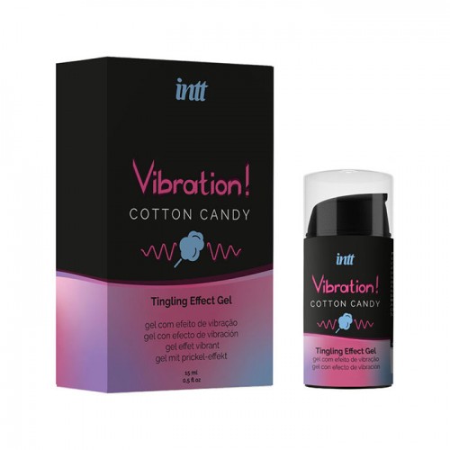 Интимный гель для клитора с эффектом вибрации INTT VIBRATION Cotton Candy 15 мл