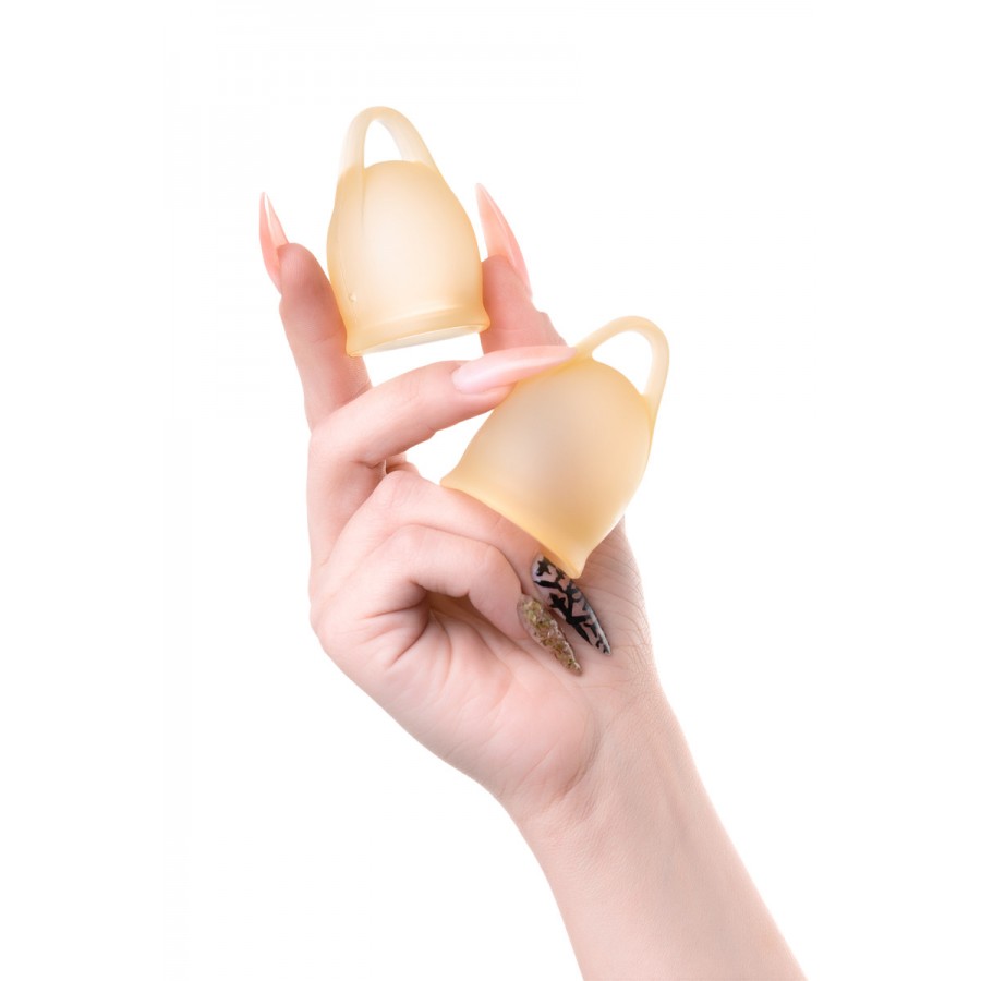 Набор желтый менструальных чаш Satisfyer Feel CONFIDENT Menstrual Cup