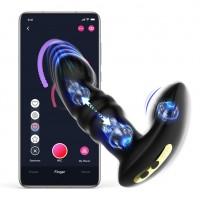 Универсальный вибростимулятор с поступательными движениями и ДУ Funtown Jive Black