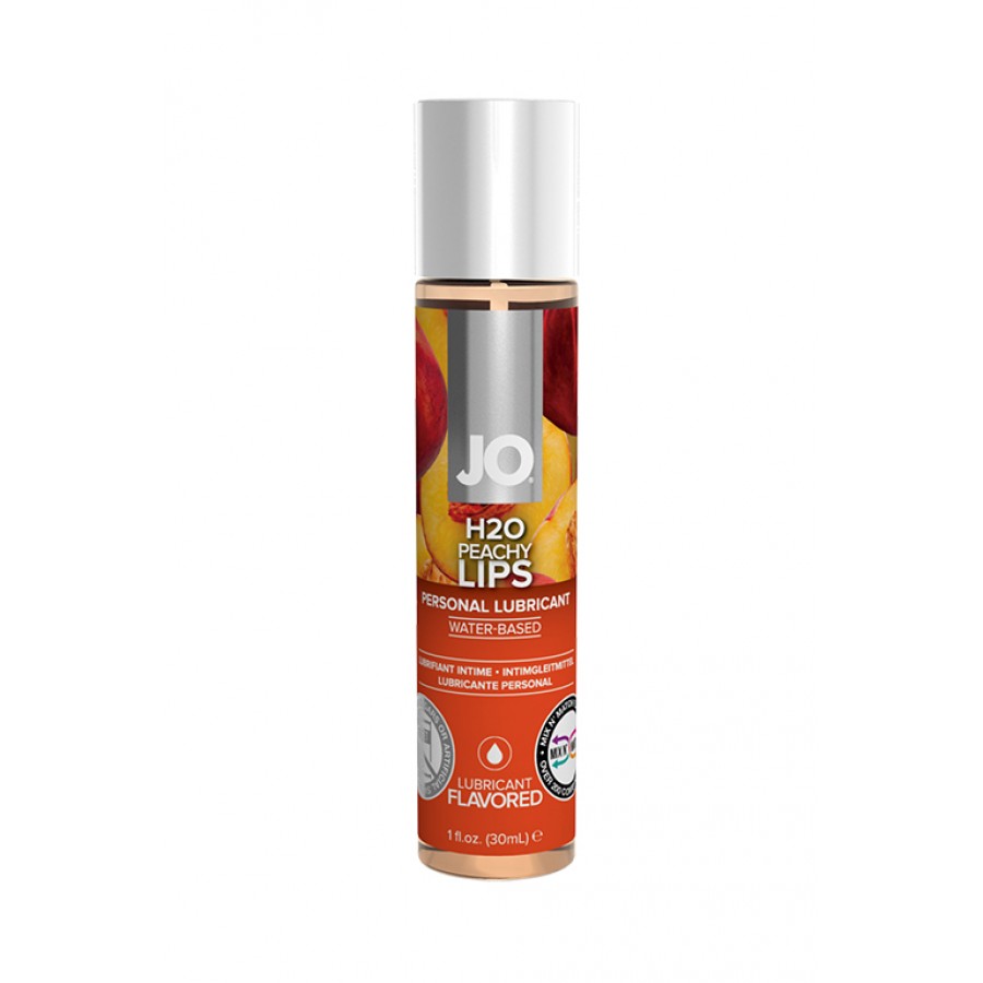Вкусовой лубрикант Сочный персик JO Flavored Peachy Lips 30 мл.