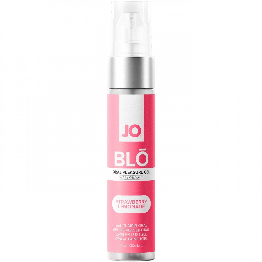 Вкусный гель для минета и глубокой глотки JO BLO Клубничный лимонад, 30 мл