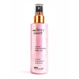 Спрей хайлайтер для тела Магия феромонов с ароматом бабл гам 200 мл