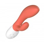 Люксовый вибратор-кролик Lelo Ina 3, коралловый