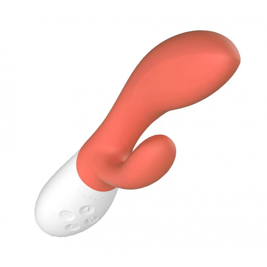 Люксовый вибратор-кролик Lelo Ina 3, коралловый