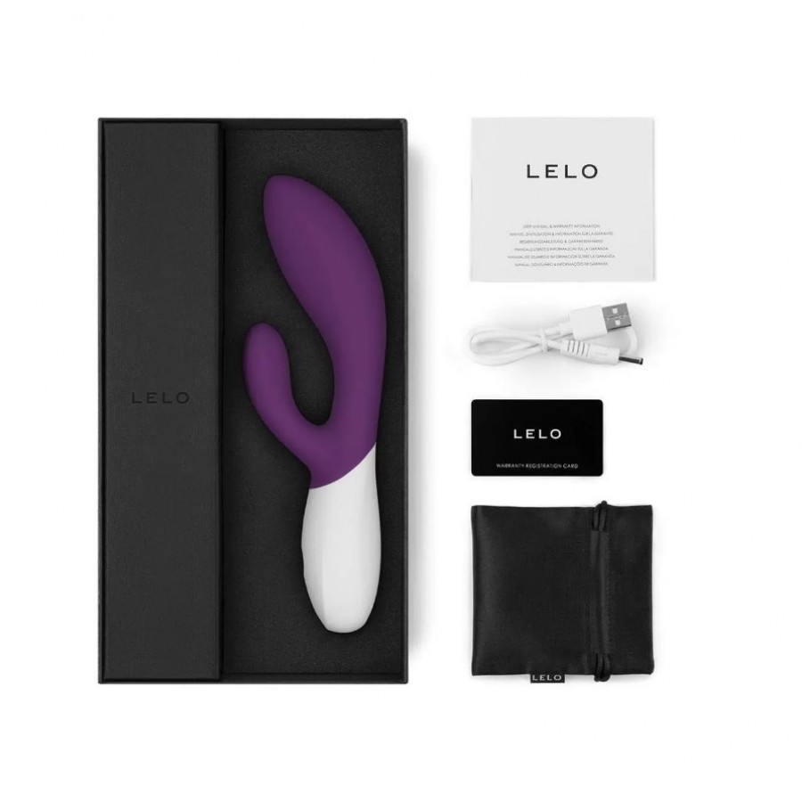 Люксовый вибратор-кролик с вращением кончика LELO INA Wave 2