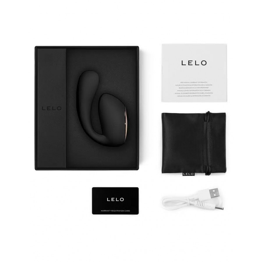 Люксовый двойной вибратор с имитацией фингеринга и приложением LELO Ida Wave Black