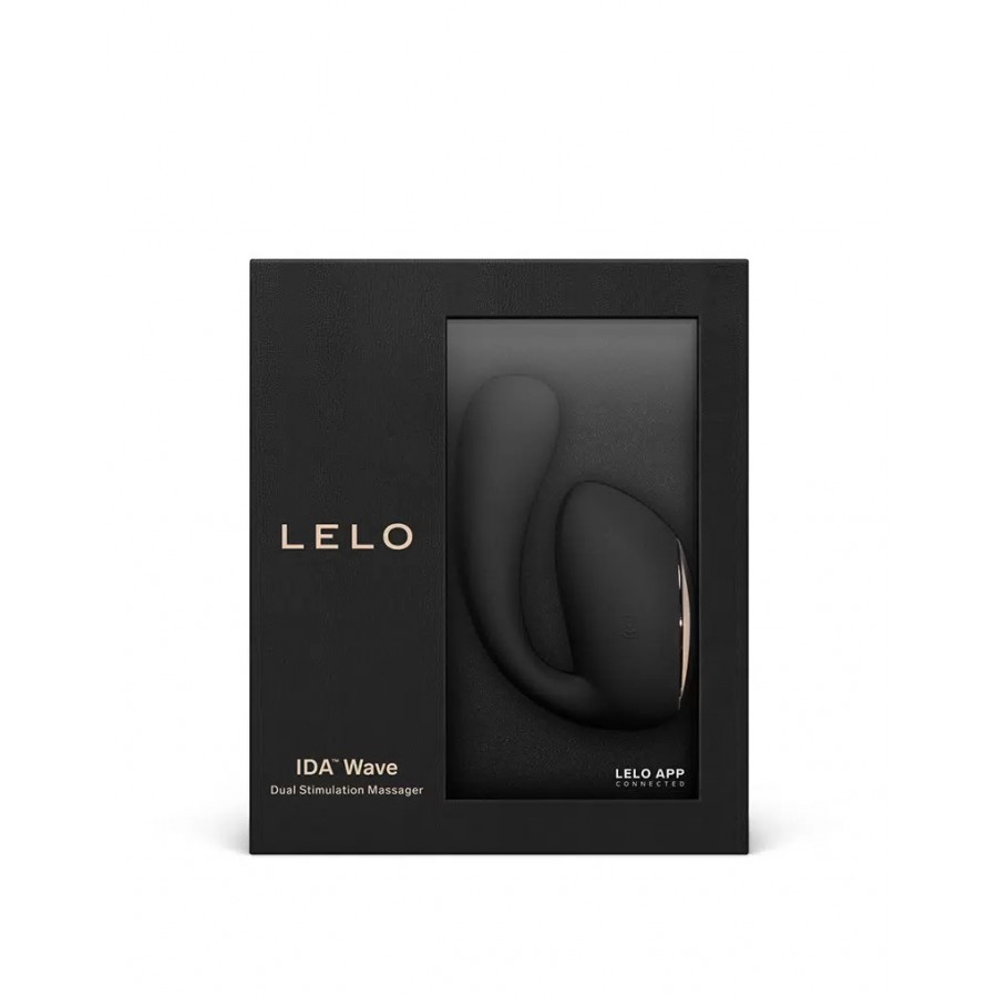 Люксовый двойной вибратор с имитацией фингеринга и приложением LELO Ida Wave Black