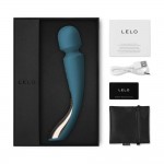 Люксовый ультра-мощный ванд-массажер LELO Smart Wand 2 Medium Ocean Blue