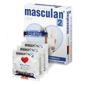 Тонкие презервативы Masculan Ultra Fine 3 шт.