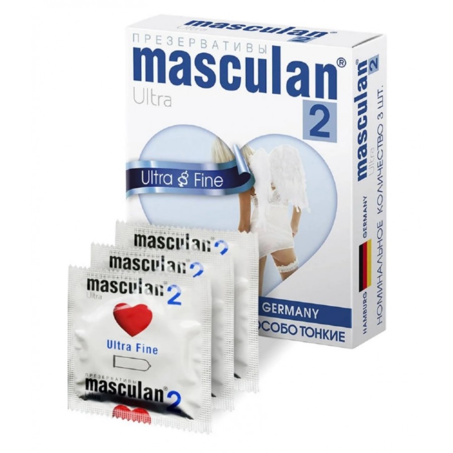 Тонкие презервативы Masculan Ultra Fine 3 шт.
