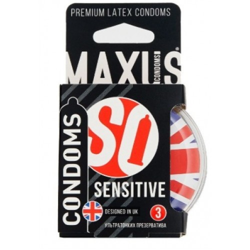 Презервативы в пластиковом кейсе ультратонкие MAXUS Sensitive Air №3