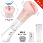 Мастурбатор-автоматическая помпа с вибрацией S-HANDE Max Kit