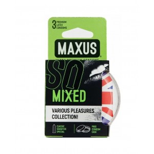 Презервативы в пластиковом кейсе набор MAXUS Mixed Air №3