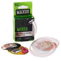 Презервативы в пластиковом кейсе набор MAXUS Mixed Air №3