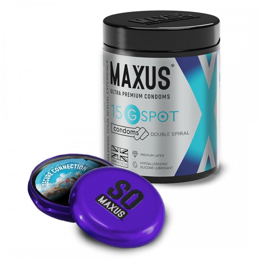 Презервативы Maxus G spot, двойная спираль, 15 шт.