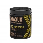 Презервативы Maxus точечно-ребристые Special №12 в железном кейсе