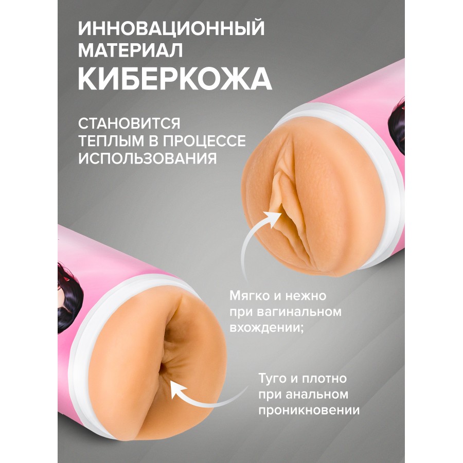 Двусторонний мастурбатор вагина и анус Mihoko Fantasy 22 см