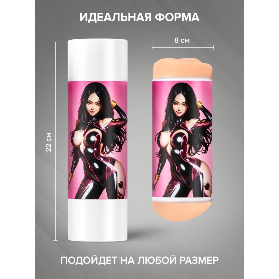 Двусторонний мастурбатор вагина и анус Mihoko Fantasy 22 см