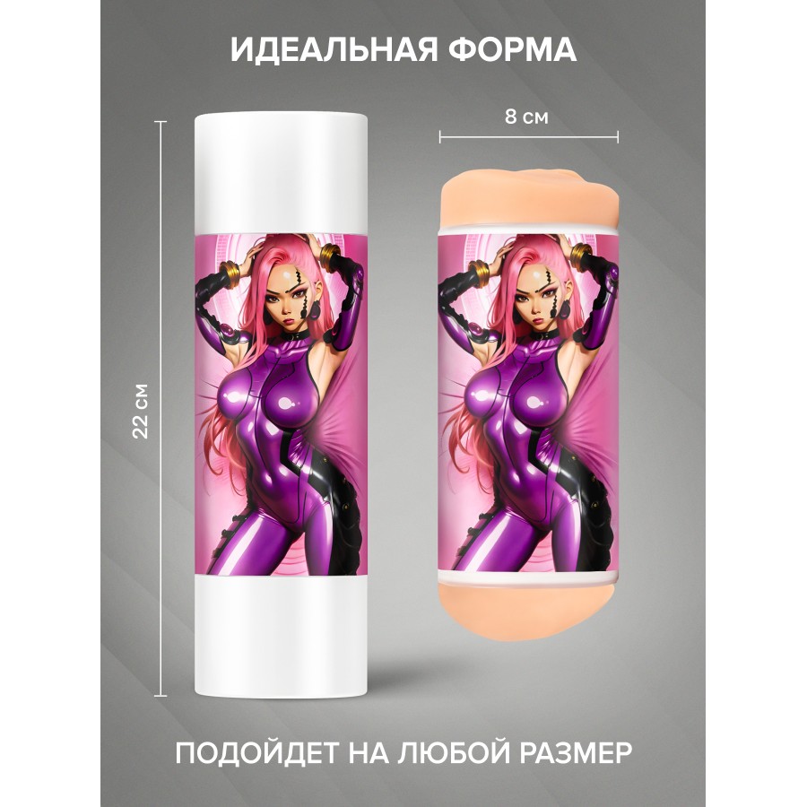 Двусторонний мастурбатор вагина и анус Mina Fantasy 22 см
