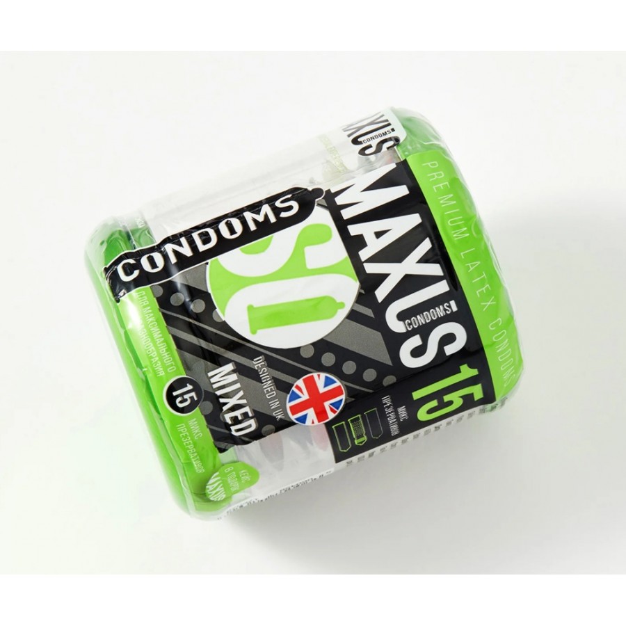 Презервативы Maxus набор Mixed Air №15 в пластиковом кейсе